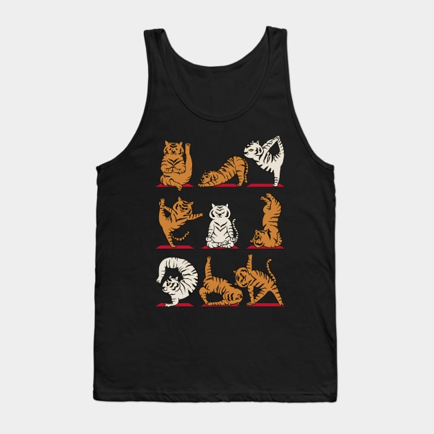 Bengal Tiger Yoga Tank Top by huebucket